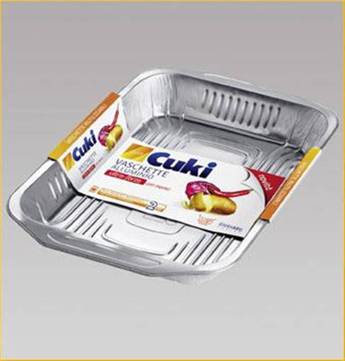 Cuki Vaschette Alluminio Rs 98 G, 8 Porzioni, 2 pezzi