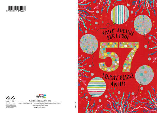 Marpimar - Biglietto Eta' - 57 Anni NUF137