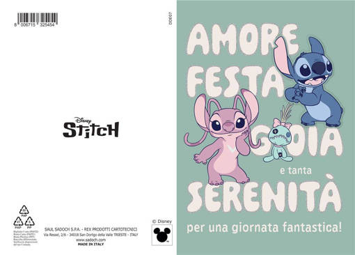 Marpimar - Biglietto Stitch Tanti Auguri DDE07
