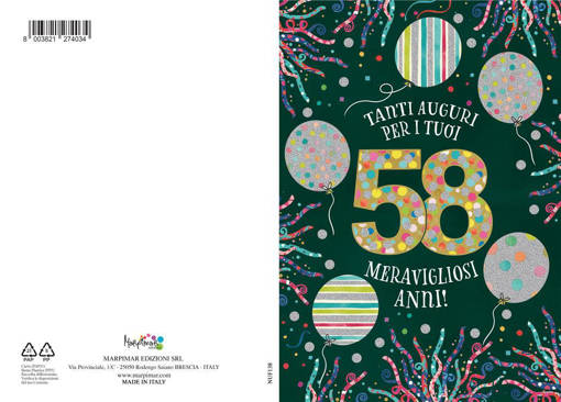 Marpimar - Biglietto Eta' - 58 Anni NUF138