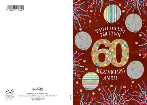 Marpimar - Biglietto Eta' - 60 Anni NUF140