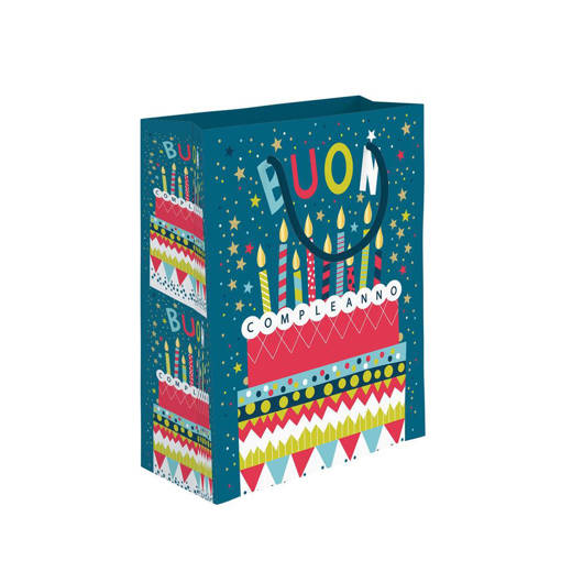 Marpimar - Shopper Buon Compleanno Torta Piccola PLF105