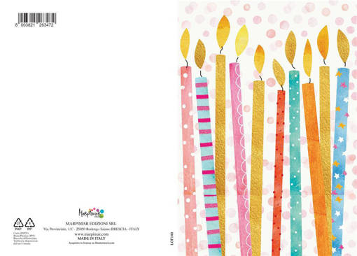 Marpimar - Biglietto Neutro Candeline LOF140
