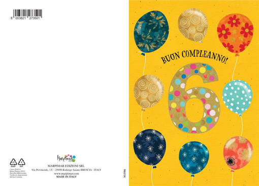 Marpimar - Biglietto Eta' - 6 Anni NUF86