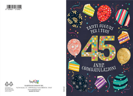 Marpimar - Biglietto Eta' - 45 Anni NUF125