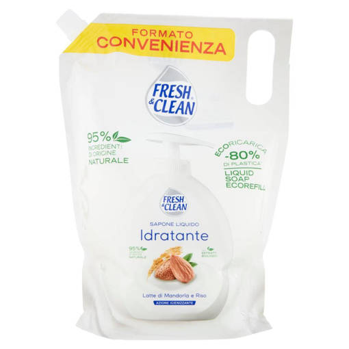 Fresh&Clean Ecoricarica Idratante Latte Di Mandorla E Jojoba 1 Lt