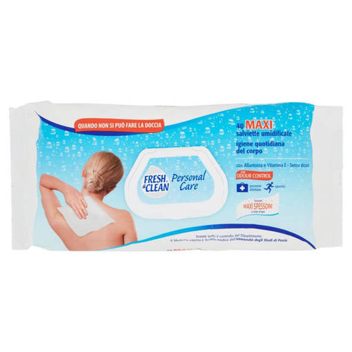 Fresh & Clean Pers Care Maxi 40 pz salviette umidif igiene quotid del corpo 