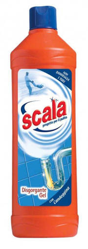 Scala Disgorgante Gel con Candeggina 1 Lt