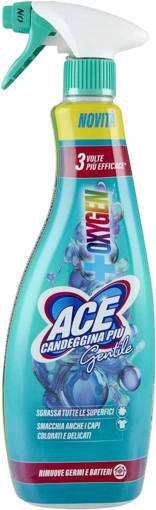 ACE Gentile Candeggina Più 650MLSgrassatore Casa&Bucato Spray Oxygen Gent