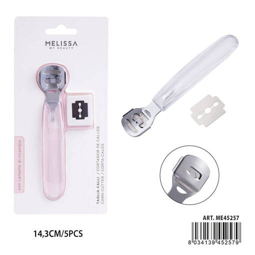 Melissa Taglia Calli 14.3Cm+Lamette Ricambio 5Pz
