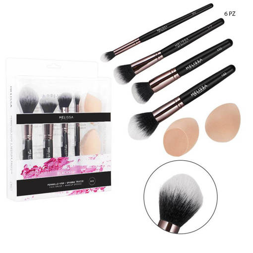 Melissa Pennello Viso 4Pz+Spugna Trucco 2Pz