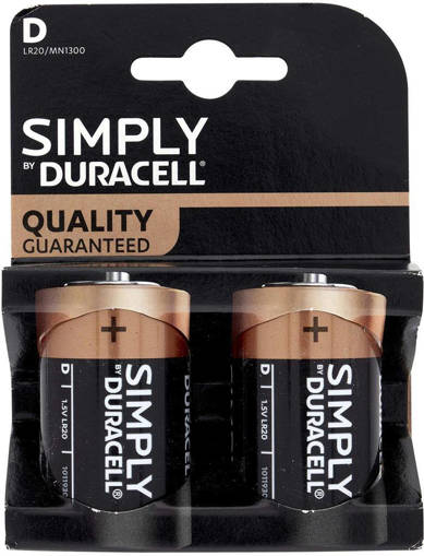 Duracell SIMPLY Pila TORCIA 2 pezzi