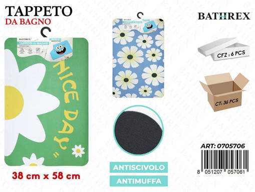 Bathrex Tappeto Da Bagno Fatasia Ass. 38*58Cm