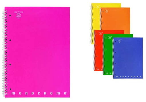 Pigna - Monocromo The Original - Quaderno A5 Spiralato Microperforato Con Fori 70 FF 80 Gr 0215559_1R
