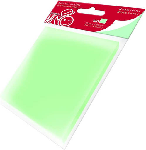 PIGNA - MISTER MEMO - 0224718 STICKERS COLORI PASTELLO ASSORTITI  F.TO 7,6X7,6 CM FF 100