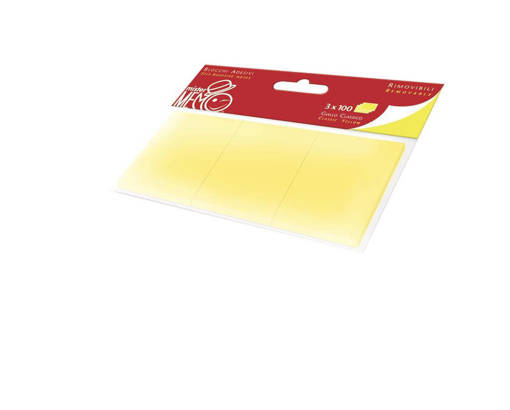 PIGNA - MISTER MEMO - 0224714 STICKERS GIALLI  F.TO 3,8X5 CM FF 100 X 3 PZ