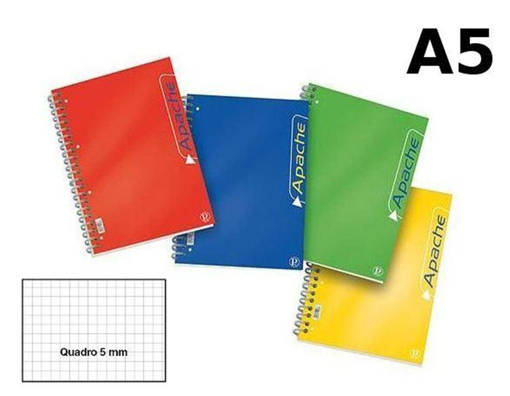 PIGNA - APACHE - 0213807_5M BLOCCO A5 SPIRALATO 140 FF 70 GR 5M