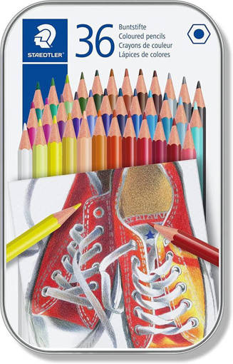 36 matite colorate STAEDTLER  confezione in metallo