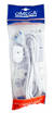 Omega Prolunga Lineare 3 Metri, Presa Bipasso 10/16A 2P+T, Spina S17 16A 2P+T, Cavo 3Gx1Mm, Colore Bianco