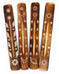 Irge porta incenso legno argento,1 pezzo, fantasie assortite