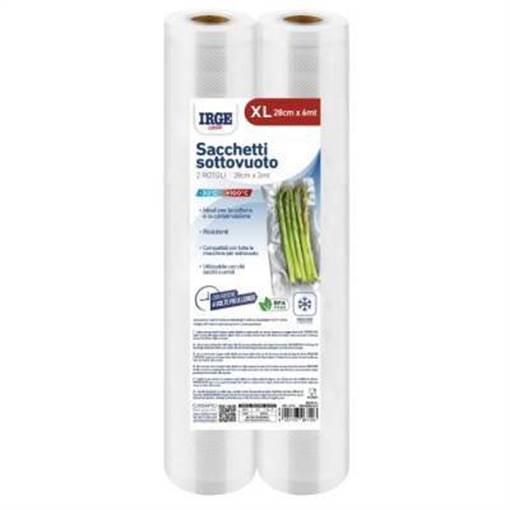 Irge Sacchi Sottovuoto Rotolo 2Pz 28X3Mt