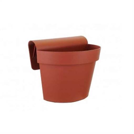 Blumax Vaso ESPRIT con riserva d'acqua 30x20x20h - terracotta