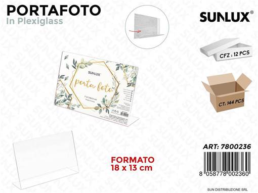 Sunlux Portafoto In Plexiglass F.To 18*13Cm /Pz Da 12**