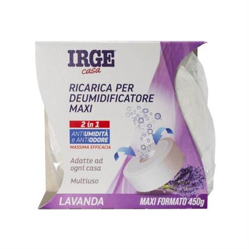 Irge Ricarica Deumidificatore in TAB 450gr, LAVANDA