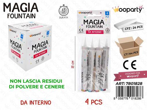 Wooparty /Fontana Magia Da Interno 4Pcs 15Cm /Pz Da 24**