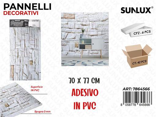 PANNELLI ADESIVI DEC 3D P70X77CM