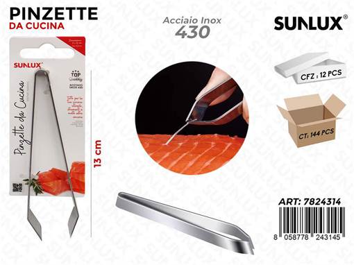 Pinzetta Da Cucina Acciaio 430 13Cm /Pz Da 12**
