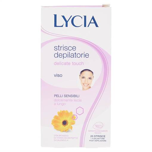 LYCIA STRISCE DEPILATORIE VISO DELICATE 20PZ