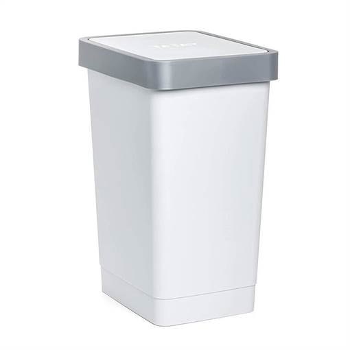 Tatay Pattumiera per Umido Smart 25 L Bianco Coperchio Basculante Polipropilene No BPA