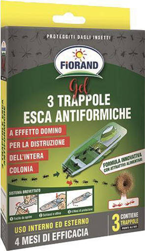 Fiorand Gel 3 Trappole Esca Antiformiche -  Scadenza A 3 Anni 3 Trappole Da 5G Cad. - 15G