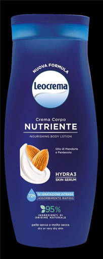 LEOCREMA Crema Corpo Fluida Nutriente Pelle Secca 250 Ml