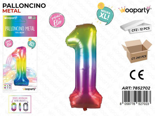 PALLONCINO METAL M.COLOR N.1 100CM /PZ DA 12**