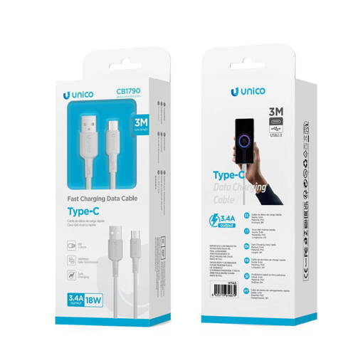 Unico Filo tondo per iniezione PVC A-C 3.4A 3 metri CAVO 