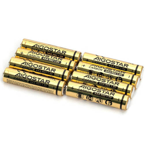 Aigostar Batteria zinco-carbone Ministilo AAA 1.5V  8 pz