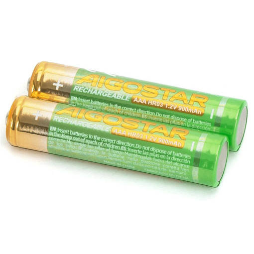 Aigostar Batteria Ricaricabile Ministilo -AAA-900Mah-1.2V-2 Pcs