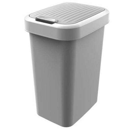 Practic Pattumiera Flipbin 25LT GRIGIO/BIANCO 