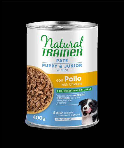 Natural Trainer Wet Mant Pate Puppy&Junior Pollo 400Gr
