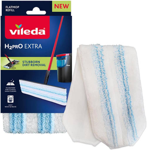 VILEDA H2Pro Extra Flat Mop Ricambio Per Sistema Pavimenti