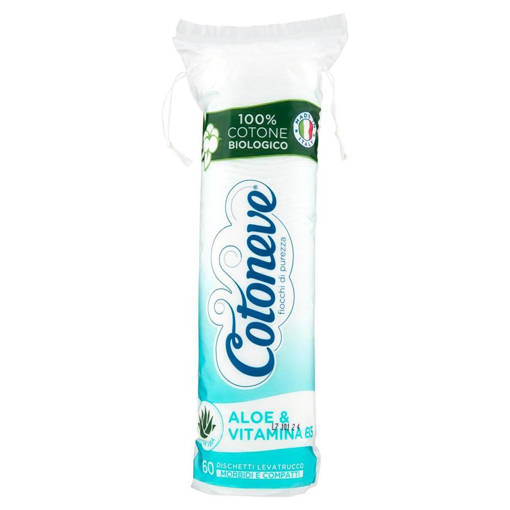 COTONEVE 60 DISCH. COTONE BIO CON ALOE & VITAMINA B5
