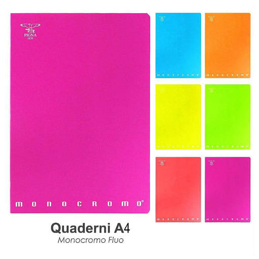 Pigna - Monocromo Fluo - Maxi A4 PM 40+2 FF 80 Gr 0226792_0Q