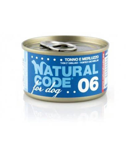 Natural Code Cane 06 Tonno E Merluzzo, Lattina 90G