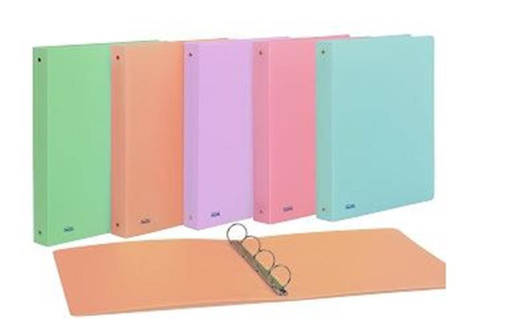 Favorit - Raccoglitore ad Anelli in Polipropilene 22 x 30 cm D30 P@stel Colori Assortiti 400115585