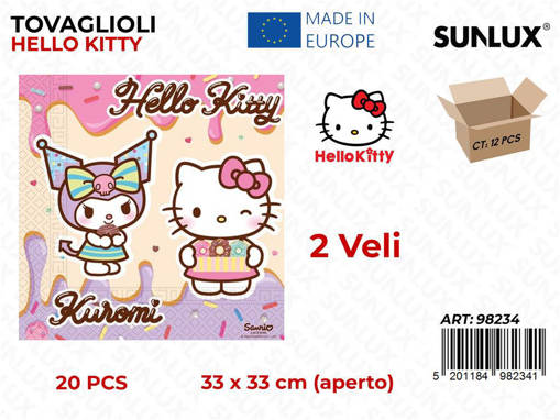 Tovaglioli Hello Kitty 20Pcs 33*33Cm