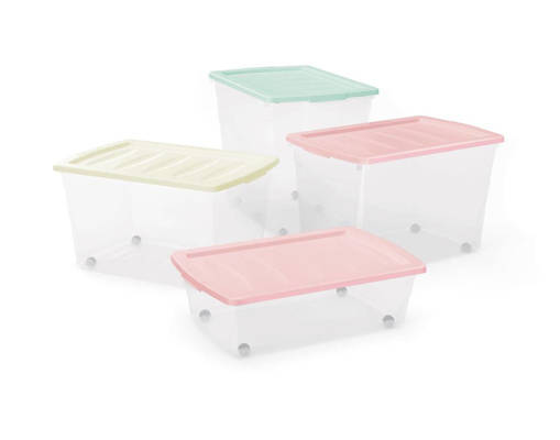 Practic Multibox con coperchio 58x39x31,5h - 50lt - w wheels