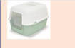 Petmax Lettiera Gatto PRATIC 48x38x32h, 1 pezzo colori assortiti (Bianco/Verde, Bianco/Rosa)