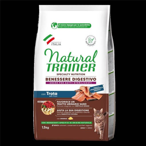 Natural Trainer Gatto Digestivo 1,5Kg
